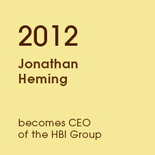 2012 Jonathan homing becomes CEO of the HBI Group